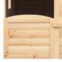 VidaXL Domek do zabawy, z drzwiczkami i doniczkami, drewno jodłowe