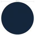 VidaXL Pływająca folia solarna z PE na basen, 488 cm, czarno-niebieska