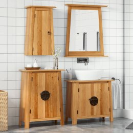 VidaXL 4-cz. zestaw mebli łazienkowych, lite drewno sosnowe