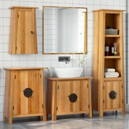 VidaXL 4-cz. zestaw mebli łazienkowych, lite drewno sosnowe