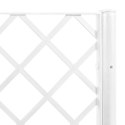 VidaXL Donica ogrodowa z kratką, biała, 200x160x142 cm, PP