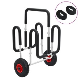 VidaXL Wózek do transportu 2 desek, 90 kg, aluminiowy
