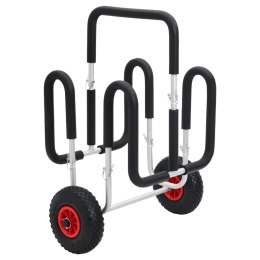 VidaXL Wózek do transportu 2 desek, 90 kg, aluminiowy