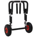VidaXL Wózek do transportu kajaka, składany, 90 kg, aluminiowy