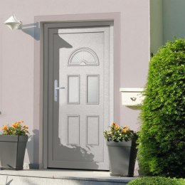VidaXL Drzwi wejściowe, białe, 98x208 cm, PVC