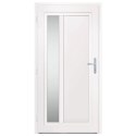 VidaXL Drzwi wejściowe, białe, 108x208 cm, PVC