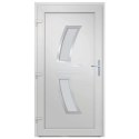 VidaXL Drzwi wejściowe, antracytowe, 88x200 cm, PVC