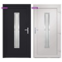 VidaXL Drzwi zewnętrzne, antracytowe, 98x190 cm, PVC