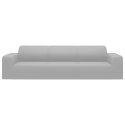 VidaXL Elastyczny pokrowiec na sofę 4-osobową, szary, dżersejowy