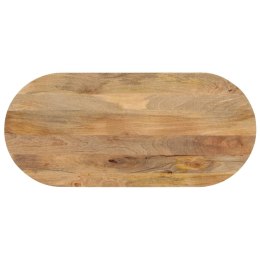 VidaXL Blat stołu, 140x60x2,5 cm, owalny, lite drewno mango