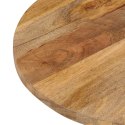 VidaXL Blat stołu, 110x40x3,8 cm, owalny, lite drewno mango