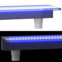 VidaXL Wylewka do wodospadu z oświetleniem RGB LED, akrylowa, 90 cm