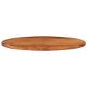 VidaXL Blat do stołu, 110x40x3,8 cm, owalny, lite drewno akacjowe