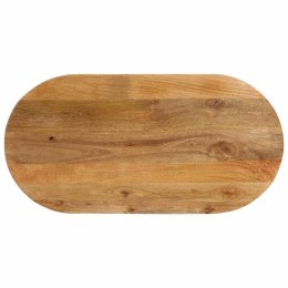 VidaXL Blat stołu, 100x40x3,8 cm, owalny, lite drewno mango
