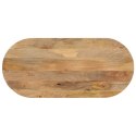 VidaXL Blat stołu, 120x60x3,8 cm, owalny, lite drewno mango