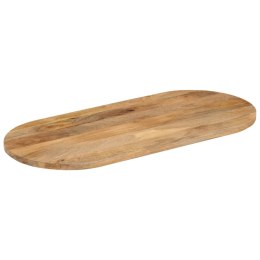 VidaXL Blat stołu, 120x60x3,8 cm, owalny, lite drewno mango