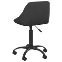 VidaXL Krzesło biurowe, czarne, obite aksamitem