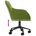 VidaXL Obrotowe krzesła stołowe, 2 szt., jasnozielone, aksamitne