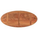VidaXL Blat do stołu, 100x50x2,5 cm, owalny, lite drewno akacjowe