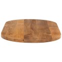 VidaXL Blat stołu, 110x50x2,5 cm, owalny, lite drewno mango