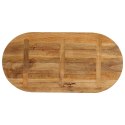 VidaXL Blat stołu, 110x50x2,5 cm, owalny, lite drewno mango