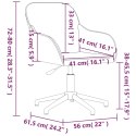 VidaXL Obrotowe krzesło biurowe, różowe, tapicerowane aksamitem