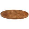 VidaXL Blat stołu, Ø 50x3,8 cm, okrągły, surowe lite drewno mango