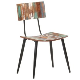 VidaXL Krzesła stołowe, 4 szt., lite drewno z odzysku