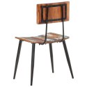 VidaXL Krzesła stołowe, 4 szt., lite drewno z odzysku