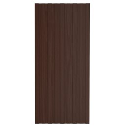 VidaXL Panele dachowe, 36 szt., stal galwanizowana, brązowe, 100x45 cm