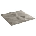 VidaXL Panele ścienne, 48 szt., szarość betonu, 50x50 cm, XPS, 12 m²