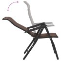 VidaXL Składane krzesła ogrodowe, 2 szt., brązowe, polirattan