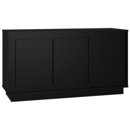 VidaXL Szafka, czarna, 102x35x55 cm, materiał drewnopochodny