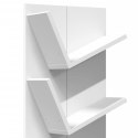 VidaXL Regał ścienny z 4 półkami, biały, 33x16x90 cm