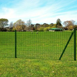 VidaXL Euro ogrodzenie, stalowe, 10 x 1,7 m, zielone