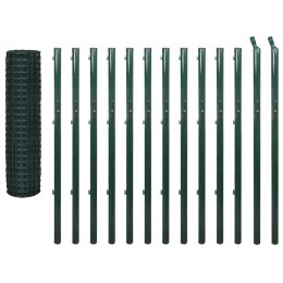 VidaXL Euro ogrodzenie, stalowe, 25 x 1,7 m, zielone