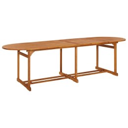 VidaXL Ogrodowy stół jadalniany, 280x90x75 cm, lite drewno akacjowe