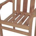 VidaXL Krzesła ogrodowe, 2 szt., jasnozielone poduszki, drewno tekowe