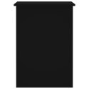 VidaXL Biurko, czarne, 100x55x75 cm, materiał drewnopochodny