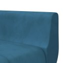 VidaXL Sofa rozkładana w kształcie L, niebieska, 275x140x70cm, aksamit