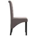 VidaXL Krzesła stołowe, 4 szt., kolor taupe, obite tkaniną
