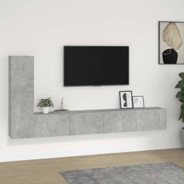 VidaXL 3-częściowy zestaw szafek telewizyjnych, szarość betonu
