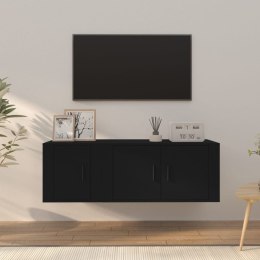 VidaXL Zestaw 2 szafek TV, czarny, materiał drewnopochodny