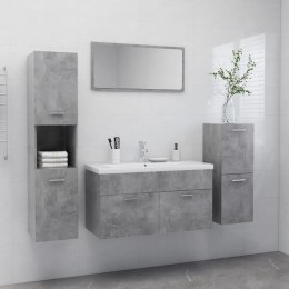 VidaXL Zestaw mebli łazienkowych, szarość betonu, płyta wiórowa