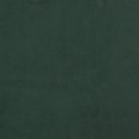 VidaXL Łóżko kontynentalne z materacem, zielone, aksamit, 140x190 cm
