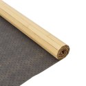 VidaXL Dywan prostokątny, jasny naturalny, 80x500 cm, bambusowy