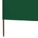 VidaXL Parawan 3-skrzydłowy z tkaniny, 400 x 120 cm, zielony