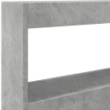 VidaXL Zagłówek z półkami i LED, szarość betonu, 120x17x102 cm