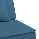 VidaXL Sofa rozkładana w kształcie L, niebieska, 255x140x70, aksamit