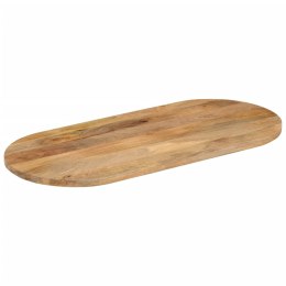 VidaXL Blat stołu, 120x50x2,5 cm, owalny, lite drewno mango